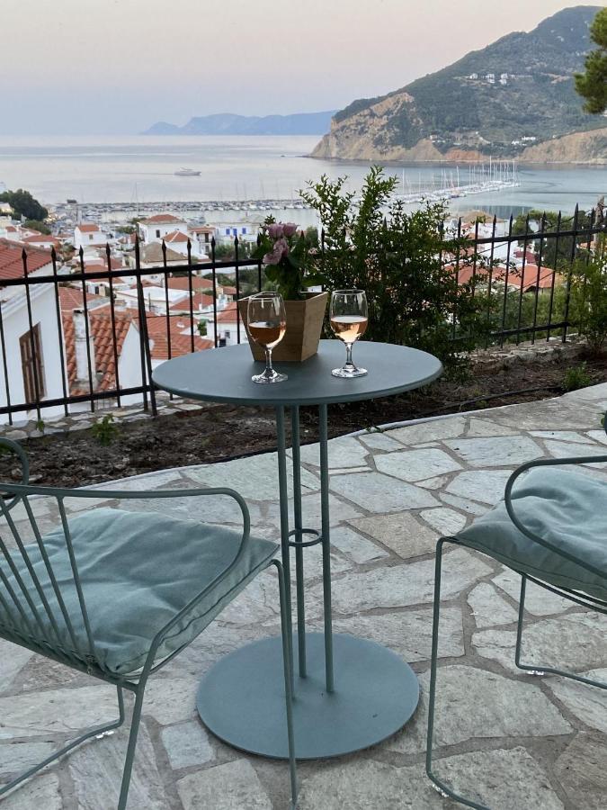 Villa Icelle Skopelos Town Sea View Swimming Pool Exterior foto